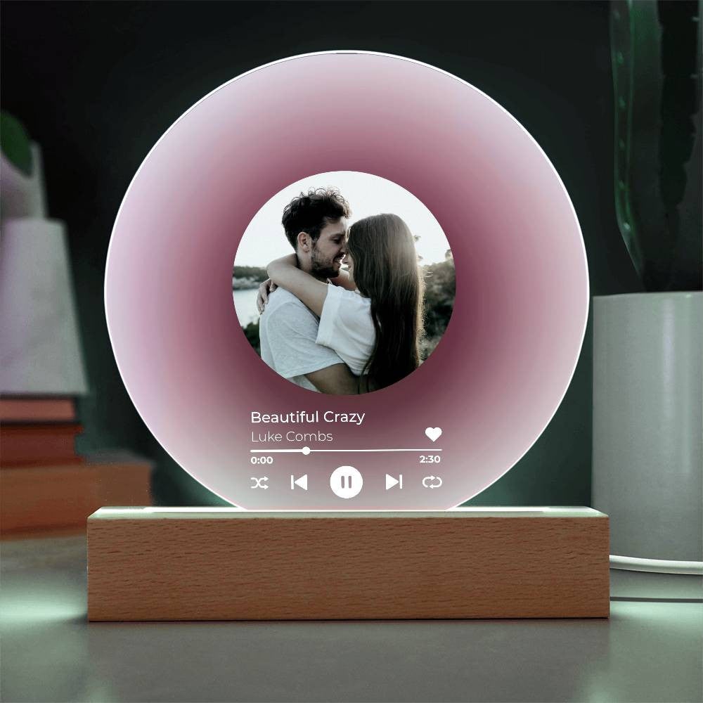 Personalized Vinyl Record - Acrylic Song Plaque