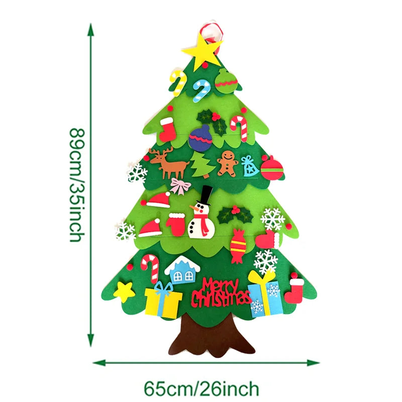 Interactive Felt Christmas Tree