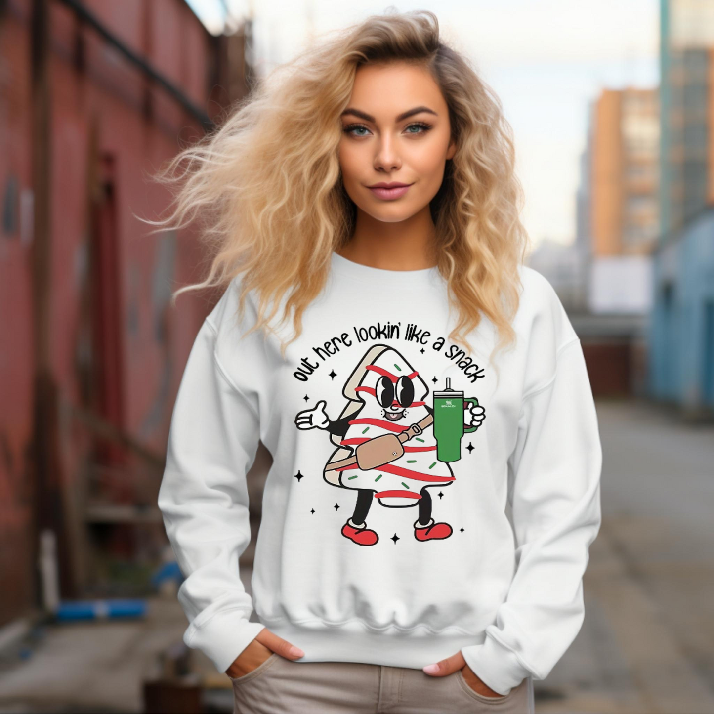 Looking Like A Snack Christmas Sweatshirt