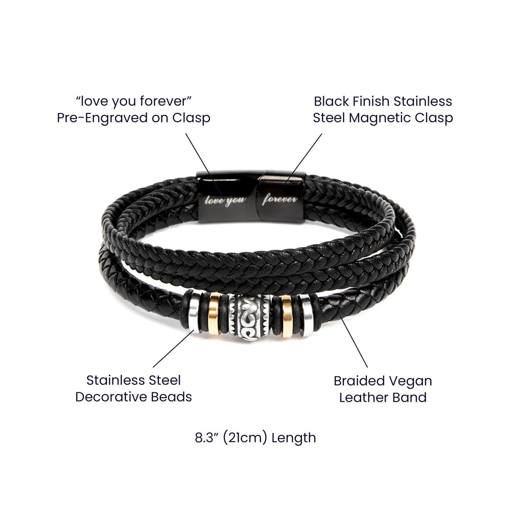 To My Dad You are not just My Dad| Love You Forever Bracelet