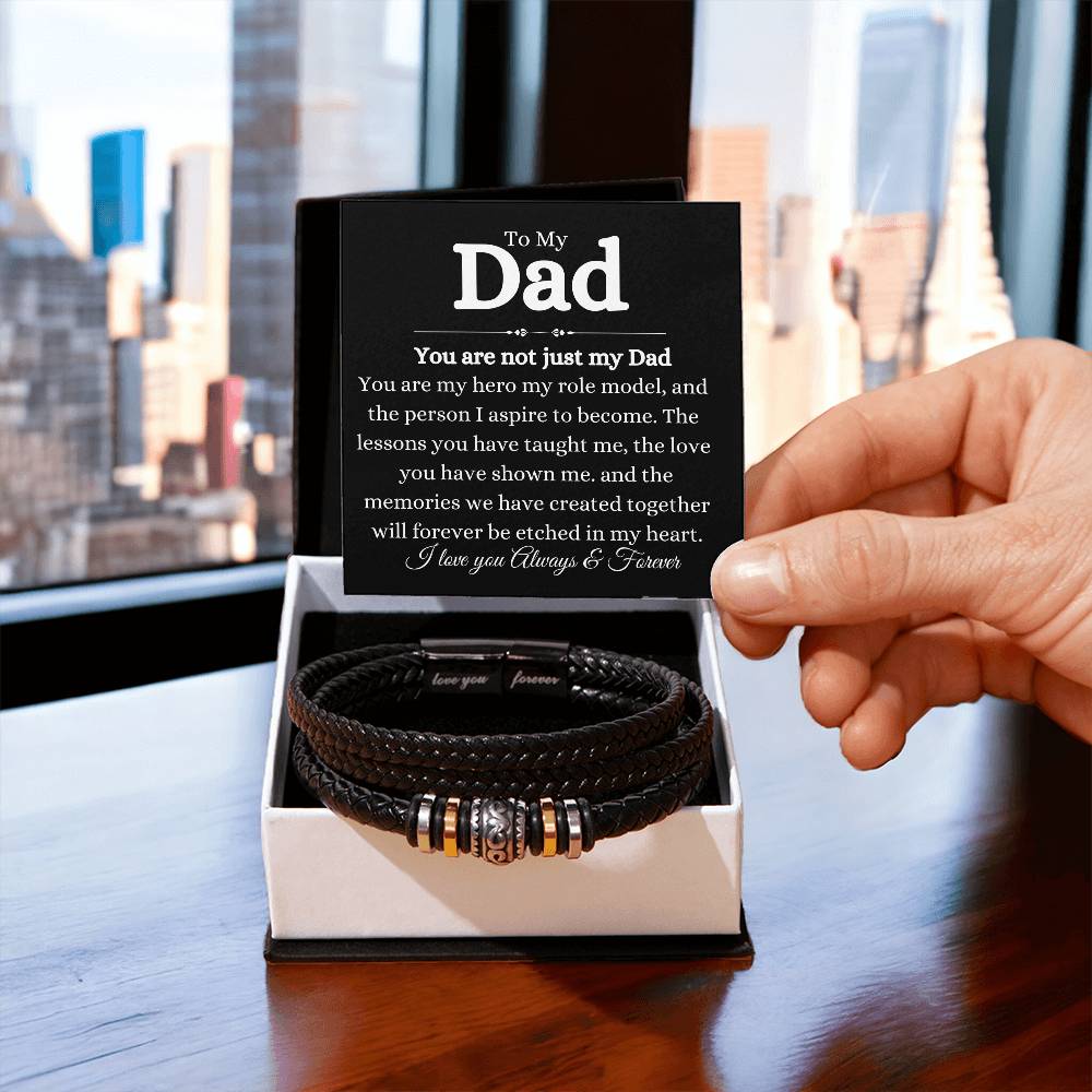 To My Dad You are not just My Dad| Love You Forever Bracelet
