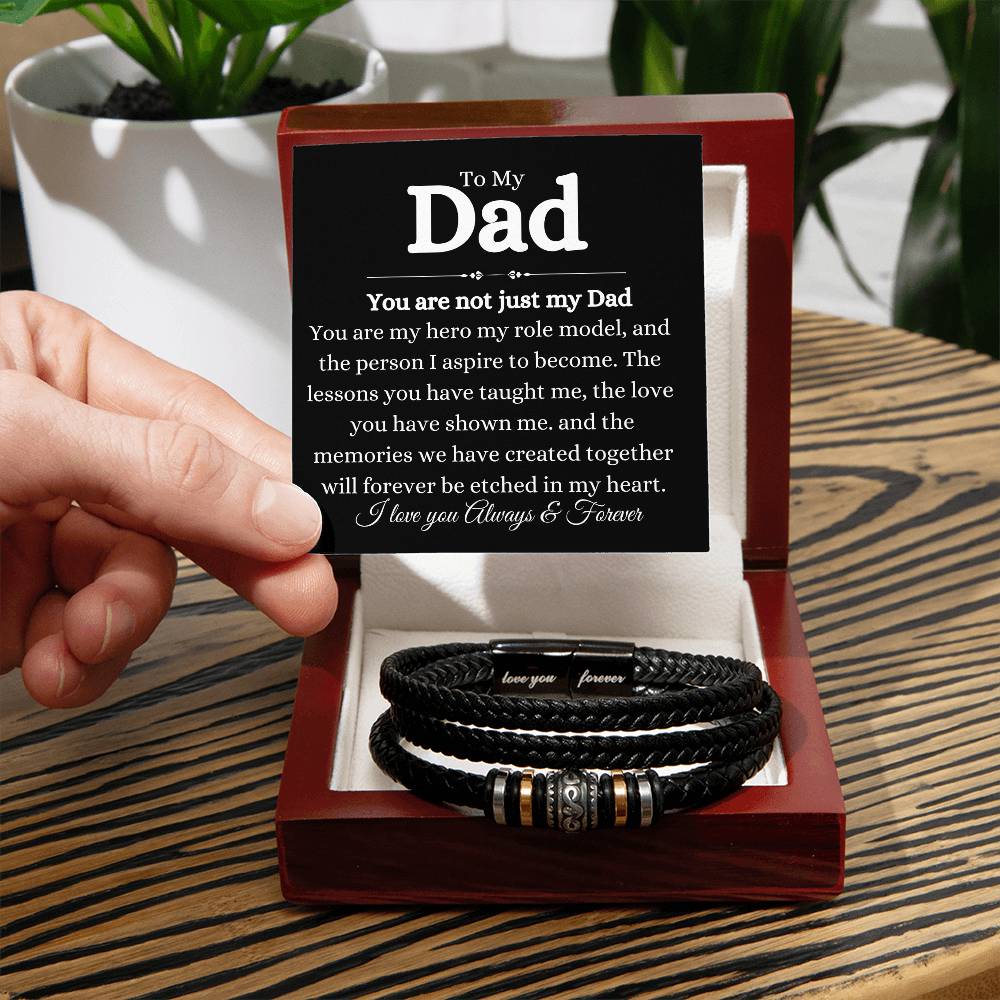 To My Dad You are not just My Dad| Love You Forever Bracelet