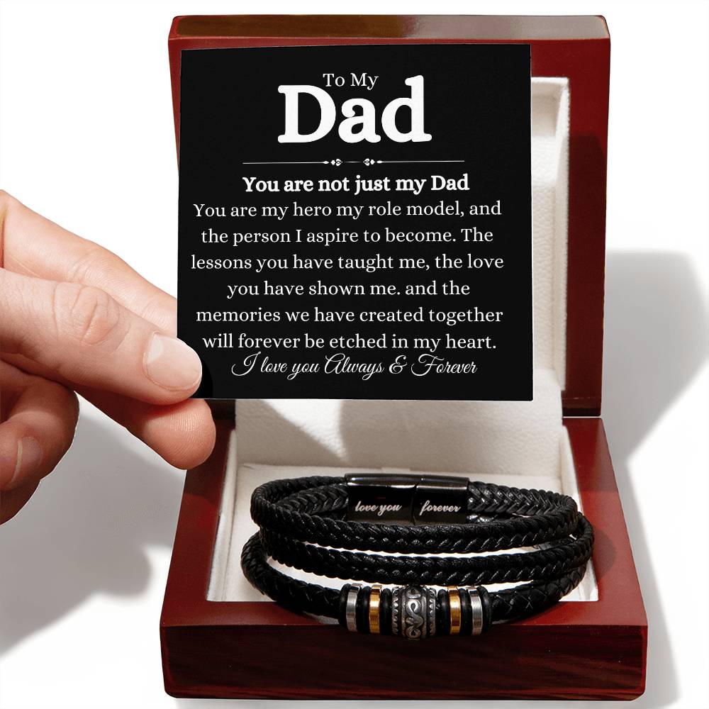 To My Dad You are not just My Dad| Love You Forever Bracelet