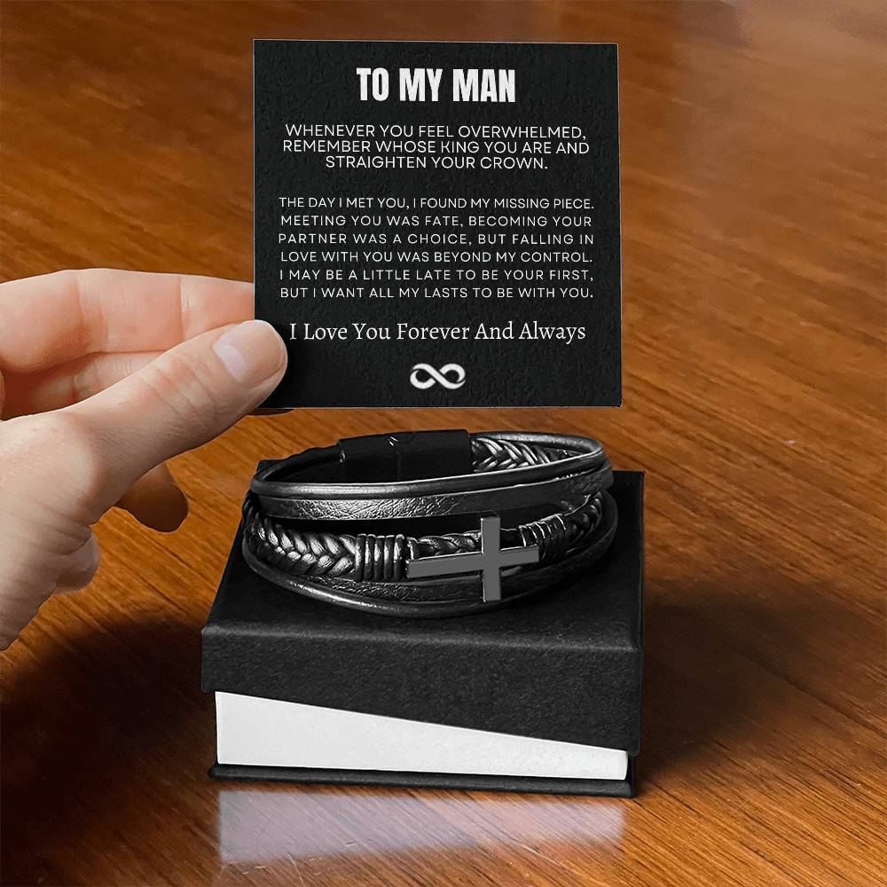 To My Man | Cross Bracelet