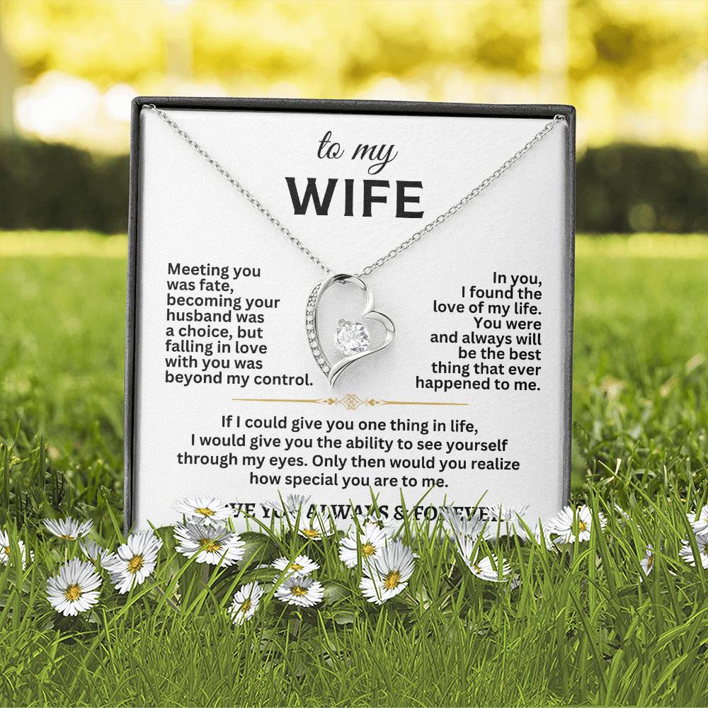 To My Wife Forever Love Necklace