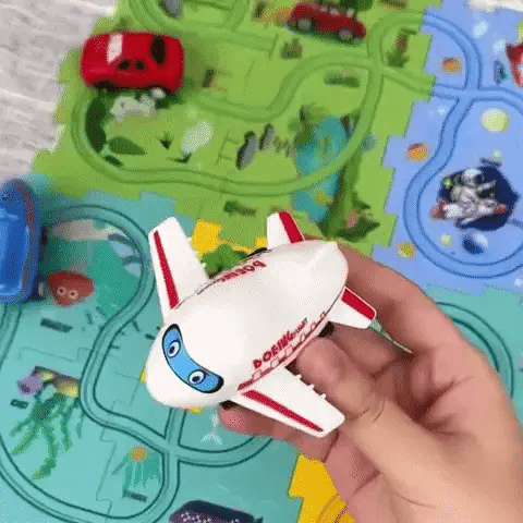 PuzzleRacer Educational Car Track Set