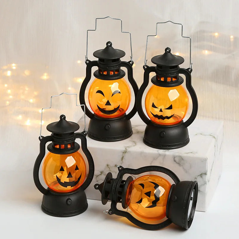 Halloween Vintage LED Pumpkin Lantern