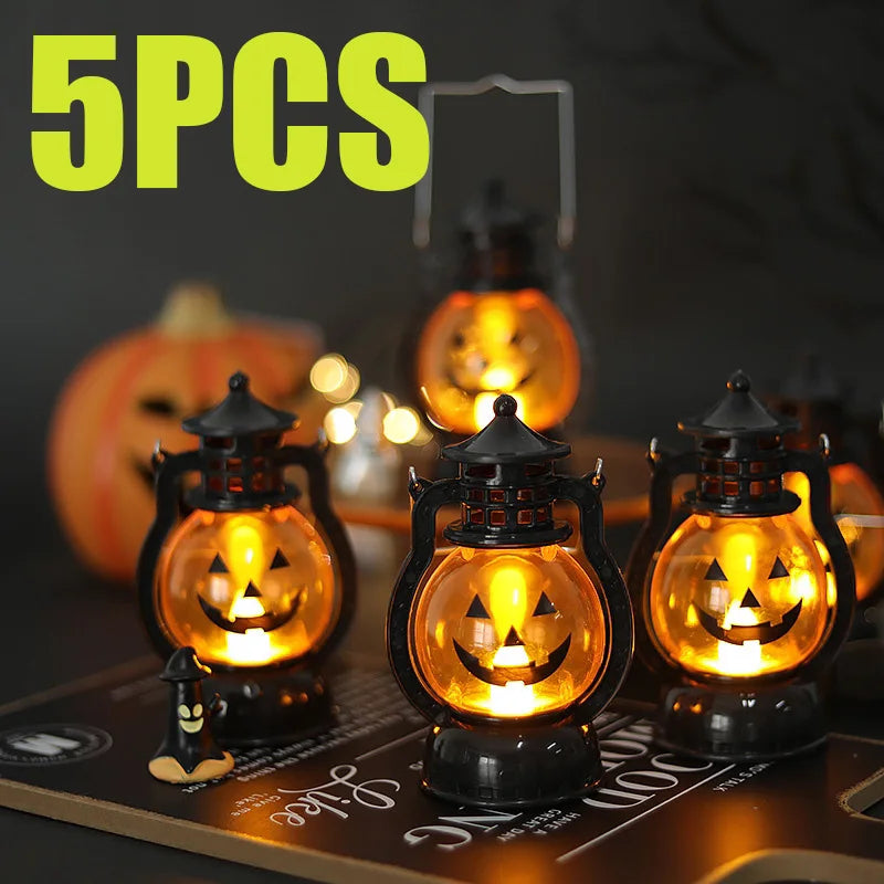 Halloween Vintage LED Pumpkin Lantern