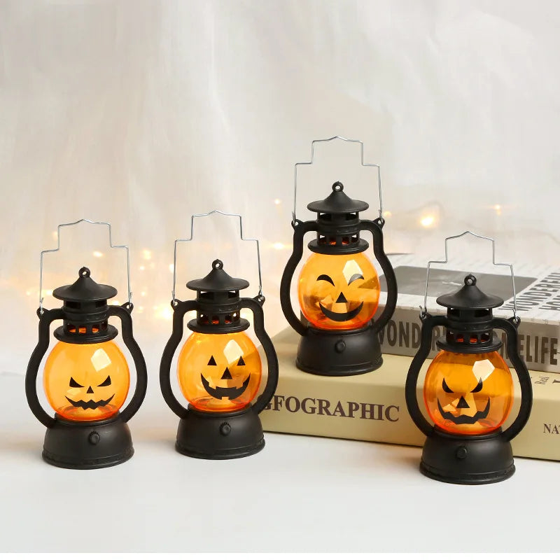 Halloween Vintage LED Pumpkin Lantern
