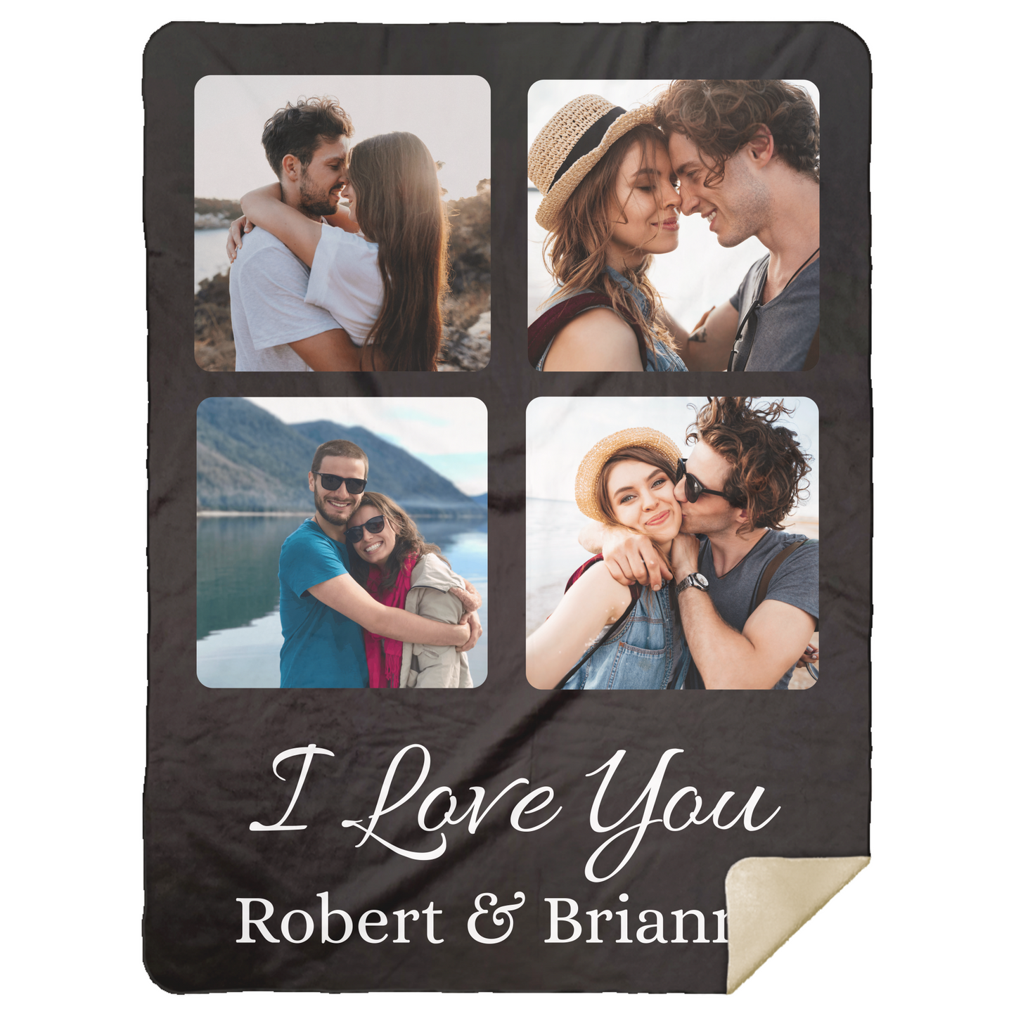 Personalized Couple Photo Blanket