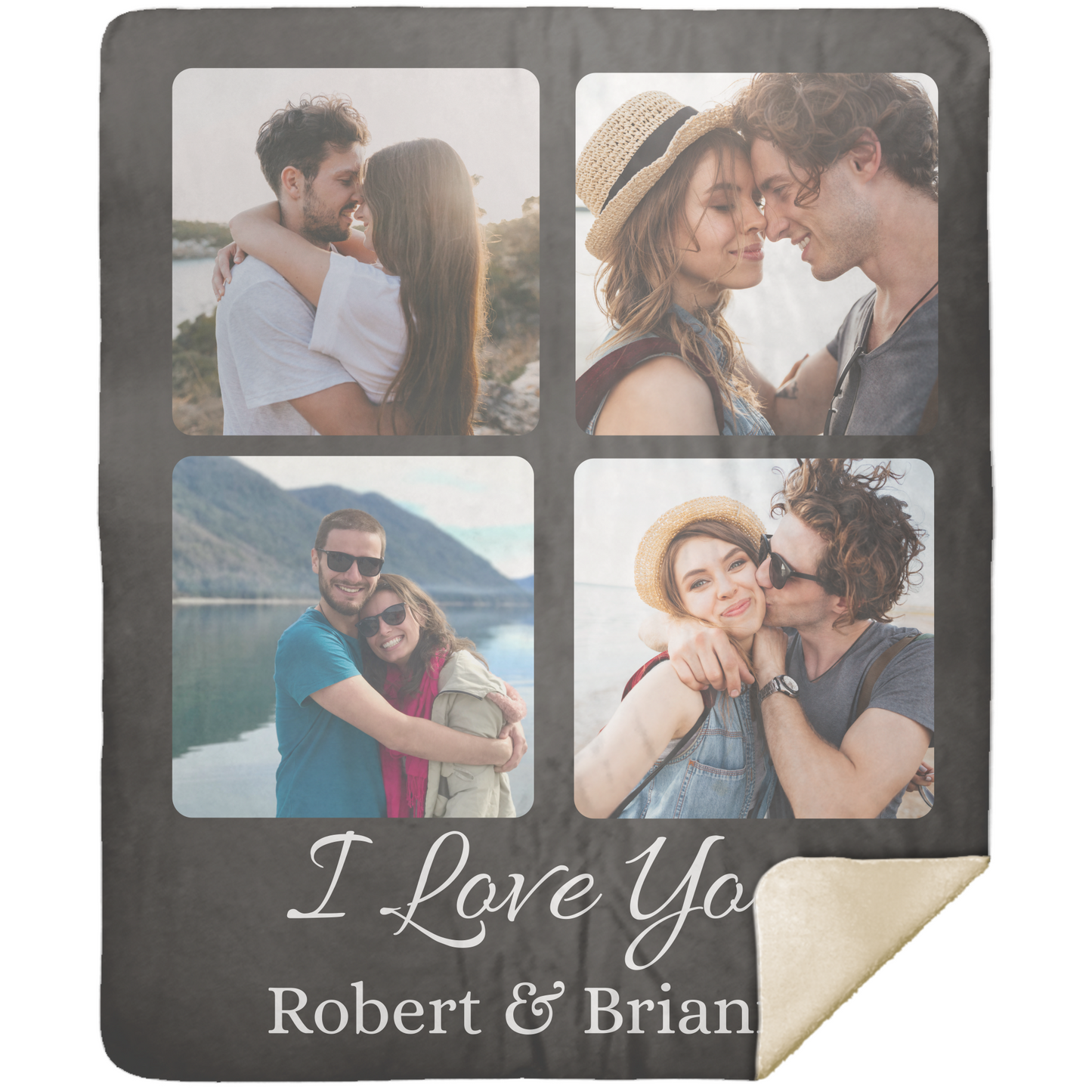 Personalized Couple Photo Blanket