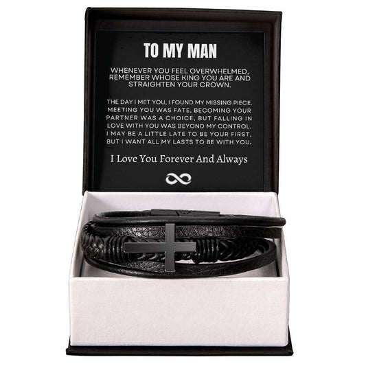 To My Man | Cross Bracelet