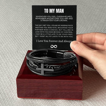 To My Man | Cross Bracelet