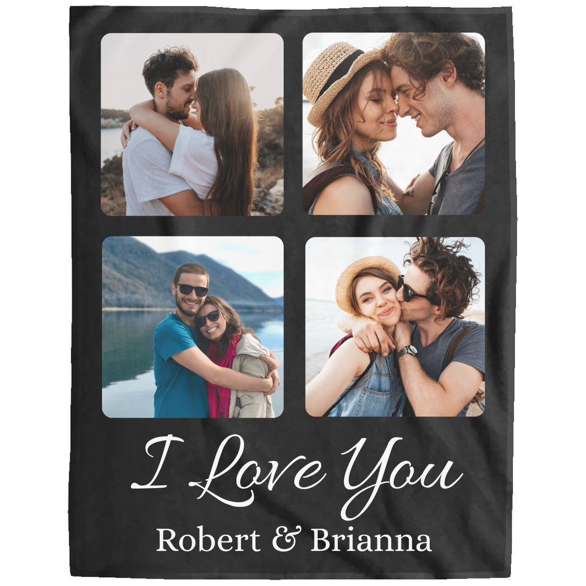 Personalized Couple Photo Blanket