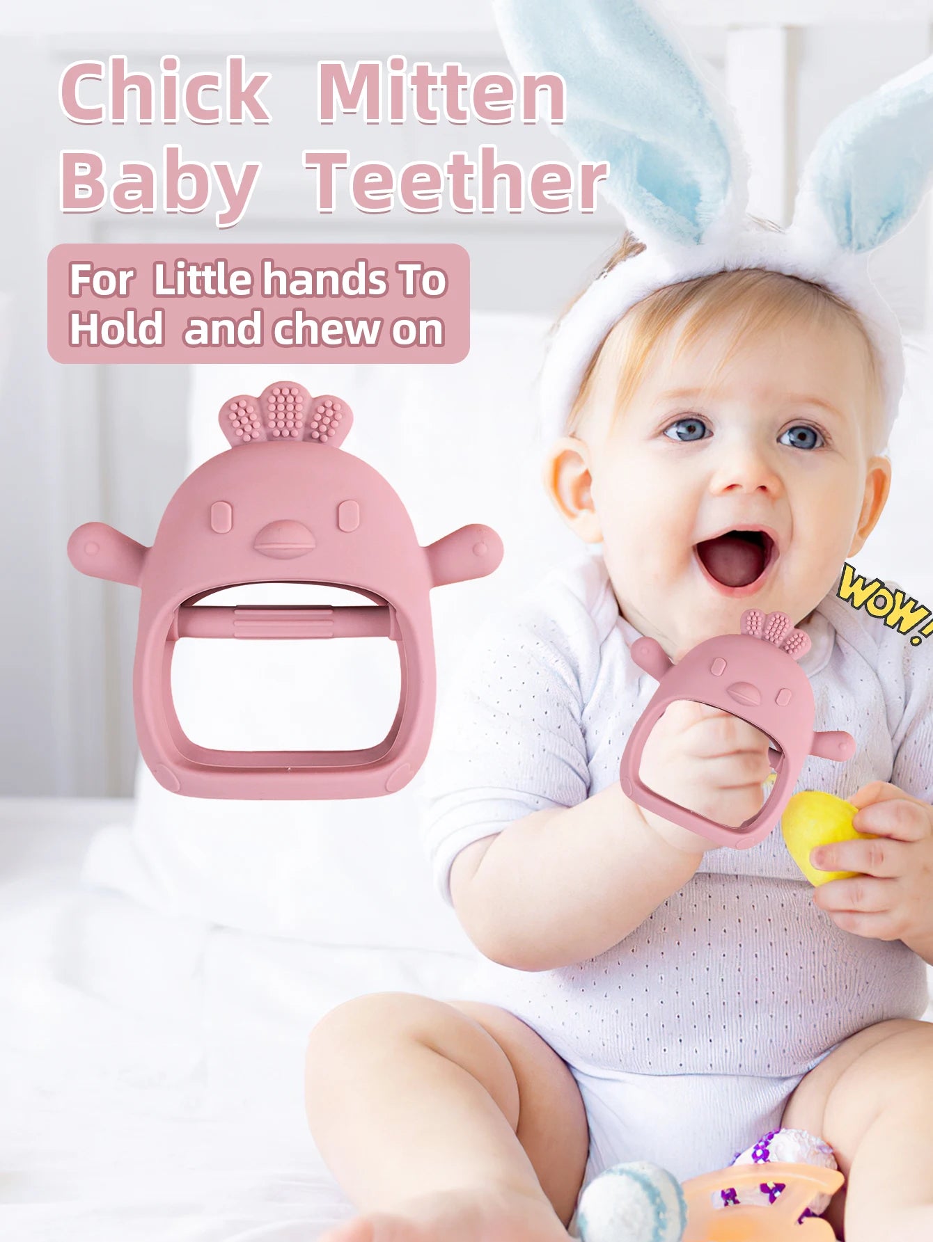 Chick Silicone Baby Teething Gloves