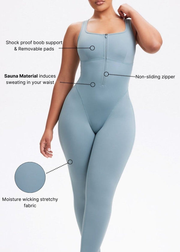 SweatSculpt Body Shaper Suit