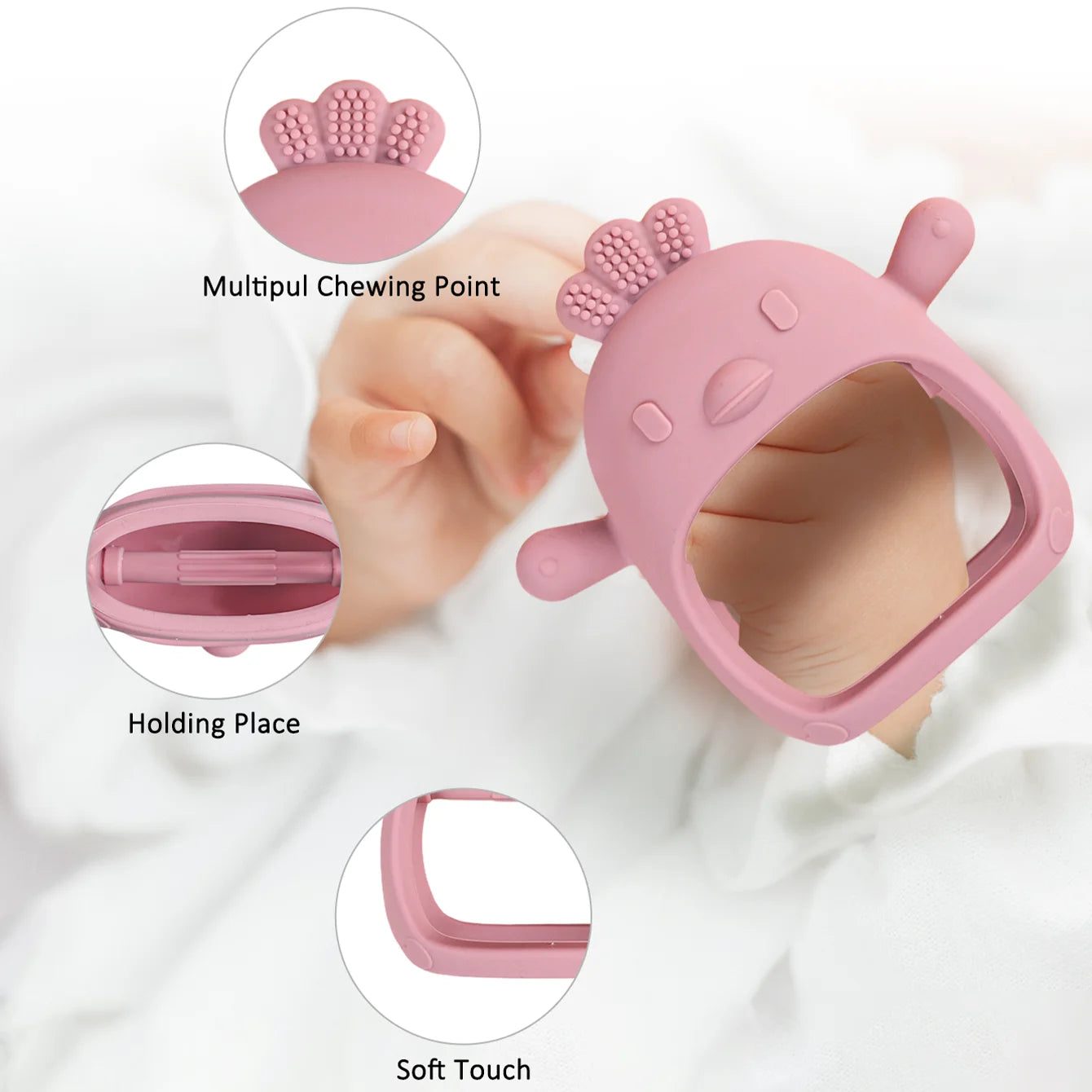 Chick Silicone Baby Teething Gloves