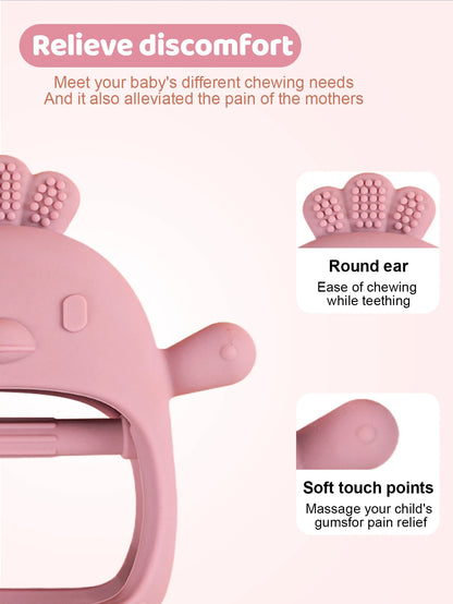 Chick Silicone Baby Teething Gloves